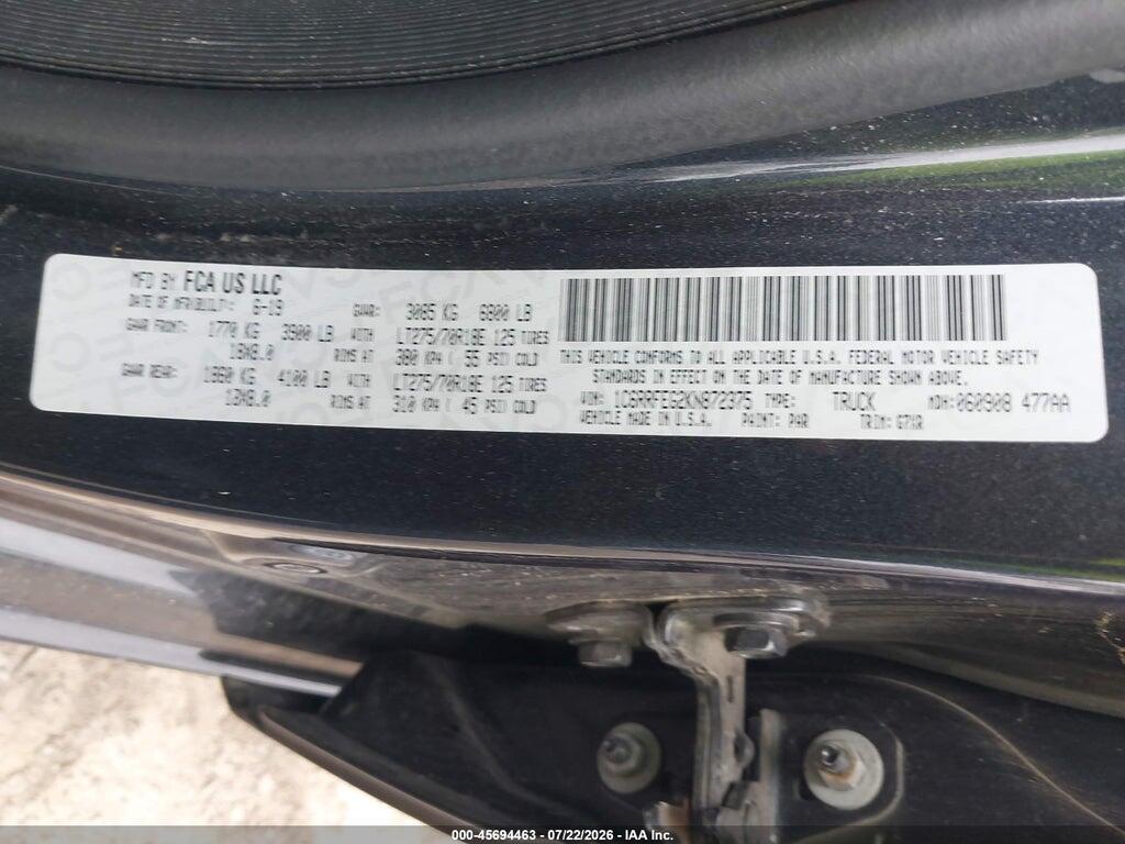 1C6RRFEG2KN872375 2019 RAM 1500 photo no. 9