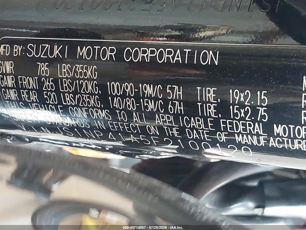 JS1NP41A5F2100120 2015 SUZUKI LS650 photo no. 10