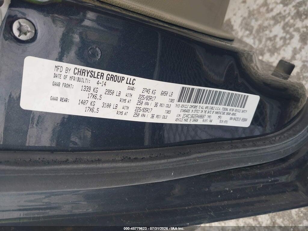 2C4RC1BG2ER408687 2014 CHRYSLER TOWN & COUNTRY photo no. 9