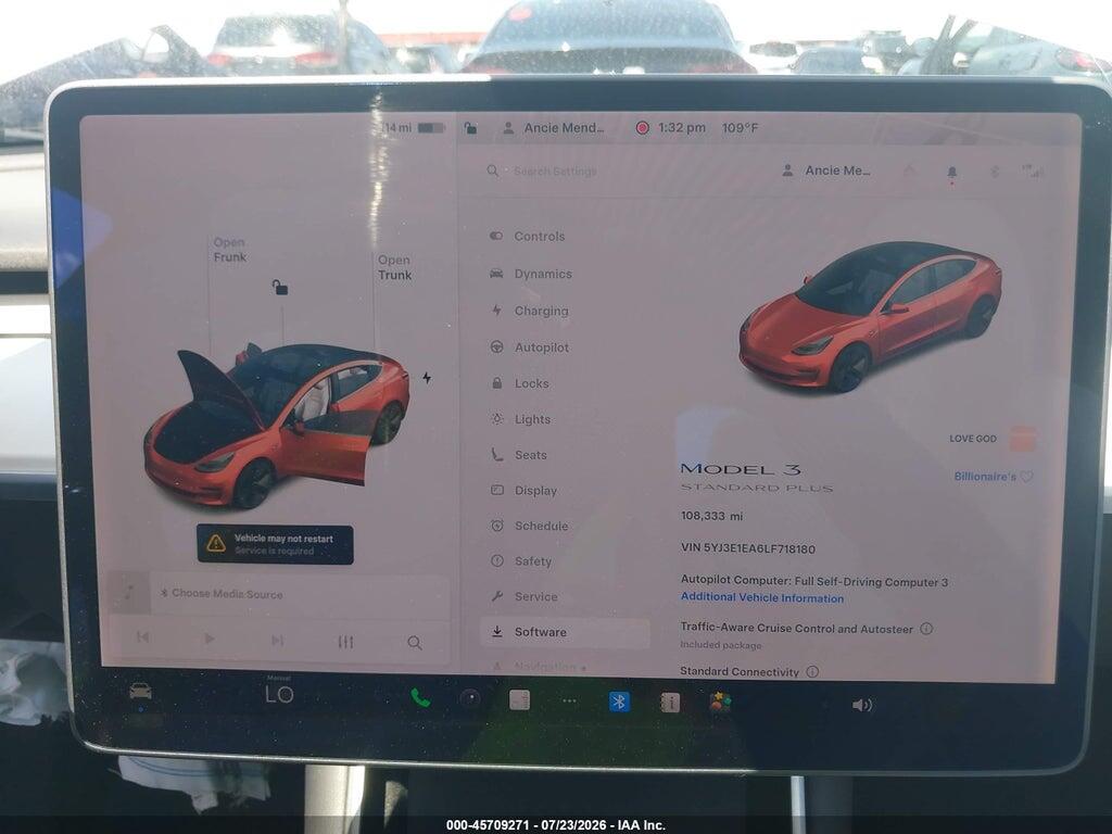 5YJ3E1EA6LF718180 2020 TESLA MODEL 3 photo no. 7