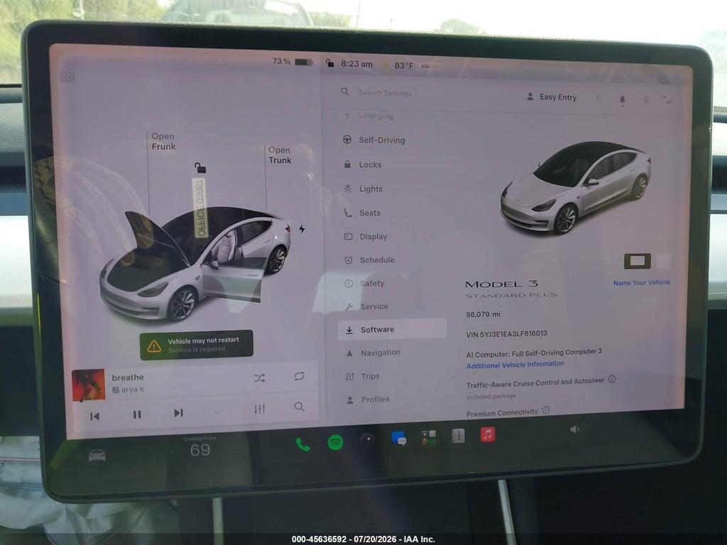 5YJ3E1EA3LF616013 2020 TESLA MODEL 3 photo no. 7