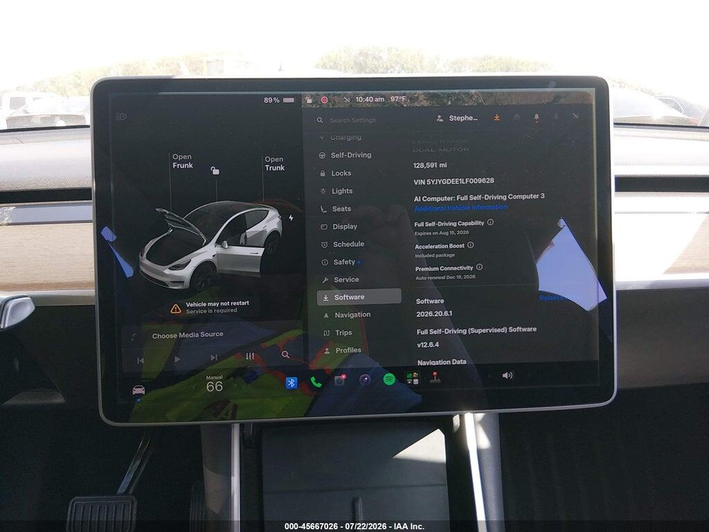 5YJYGDEE1LF009628 2020 TESLA MODEL Y photo no. 7