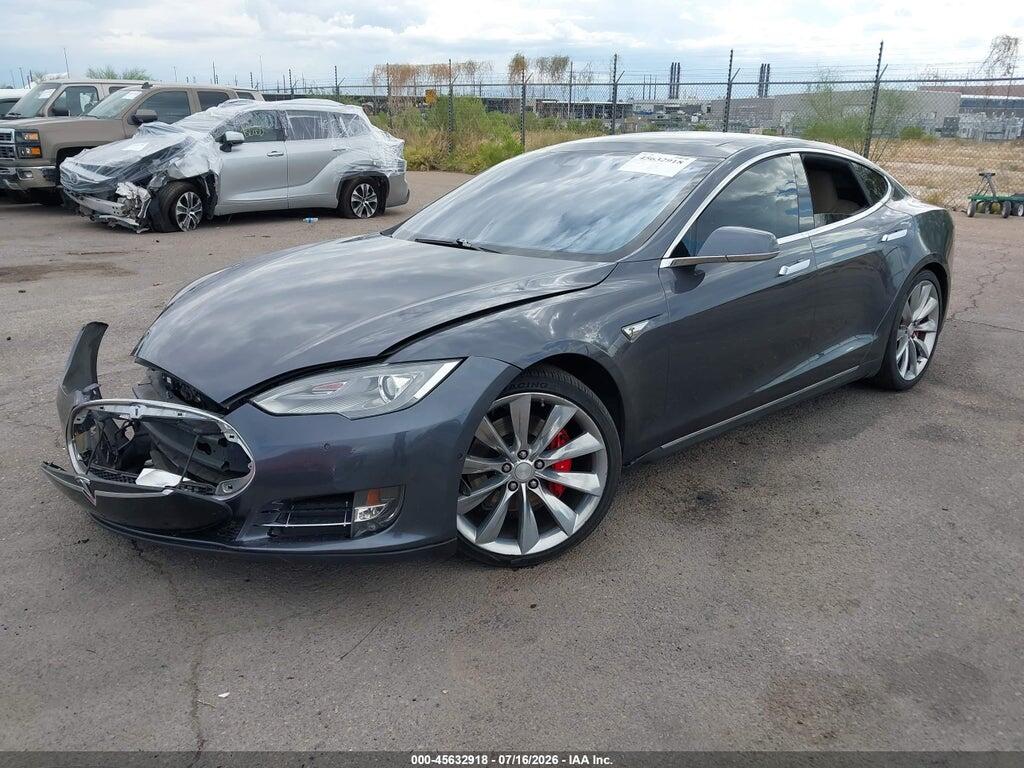 5YJSA1E48FF116158 2015 TESLA MODEL S photo no. 2