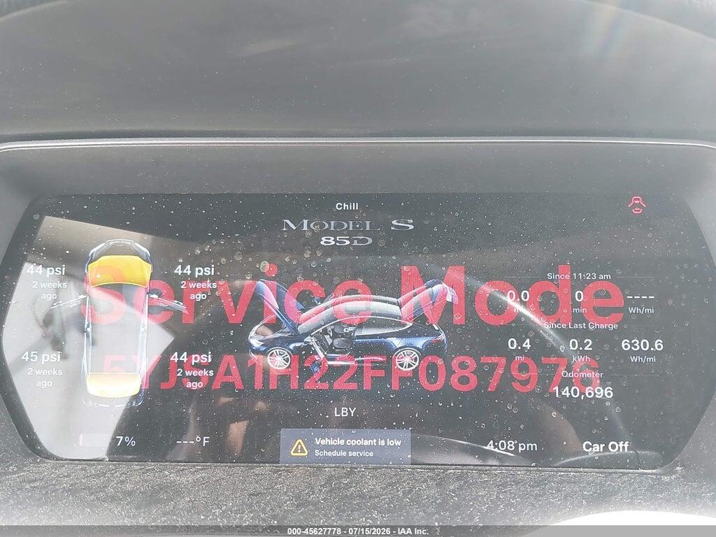 5YJSA1H22FF087976 2015 TESLA MODEL S photo no. 7