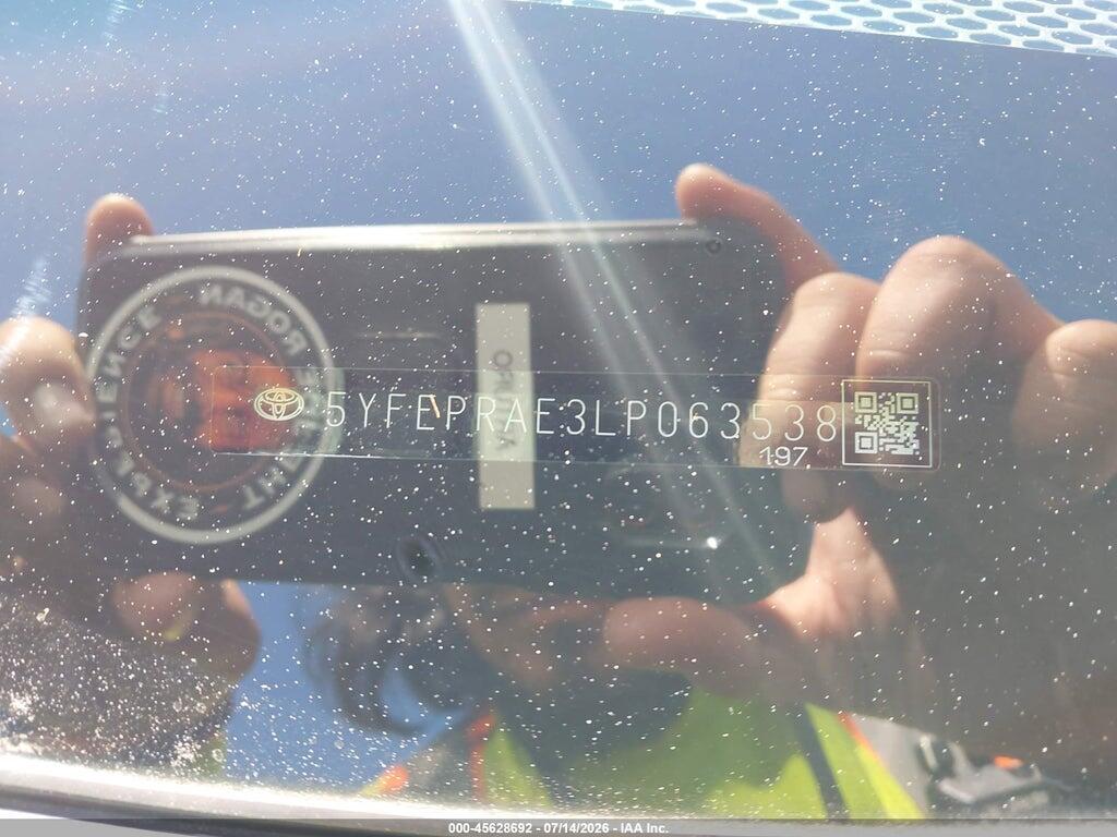 5YFEPRAE3LP063538 2020 TOYOTA COROLLA photo no. 9