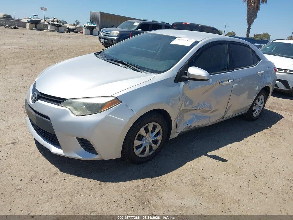 5YFBURHE4FP326058 2015 TOYOTA COROLLA photo no. 2