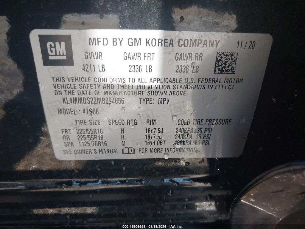 KL4MMDS22MB094656 2021 BUICK ENCORE GX photo no. 9