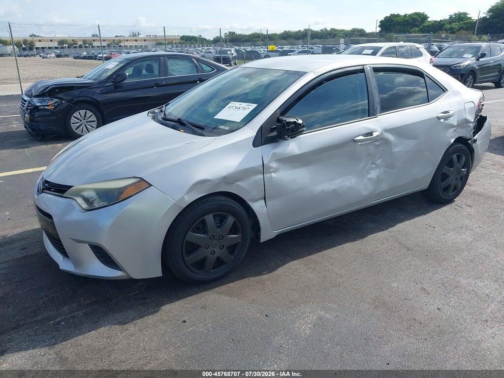 2T1BURHE0FC480962 2015 TOYOTA COROLLA photo no. 2