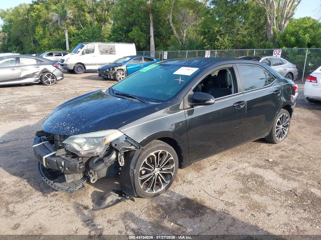 2T1BURHE5FC285164 2015 TOYOTA COROLLA photo no. 2