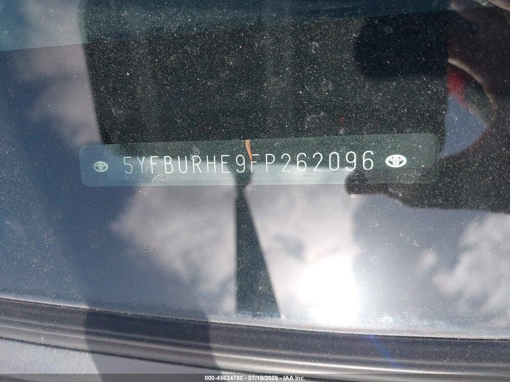 5YFBURHE9FP262096 2015 TOYOTA COROLLA photo no. 9