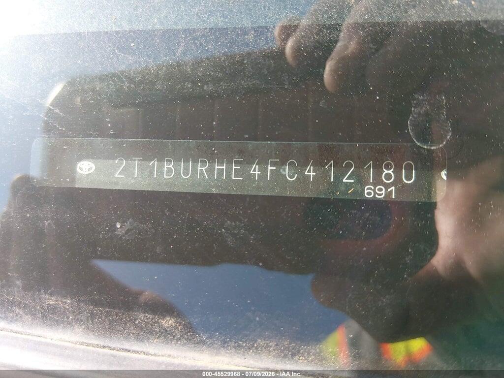 2T1BURHE4FC412180 2015 TOYOTA COROLLA photo no. 9