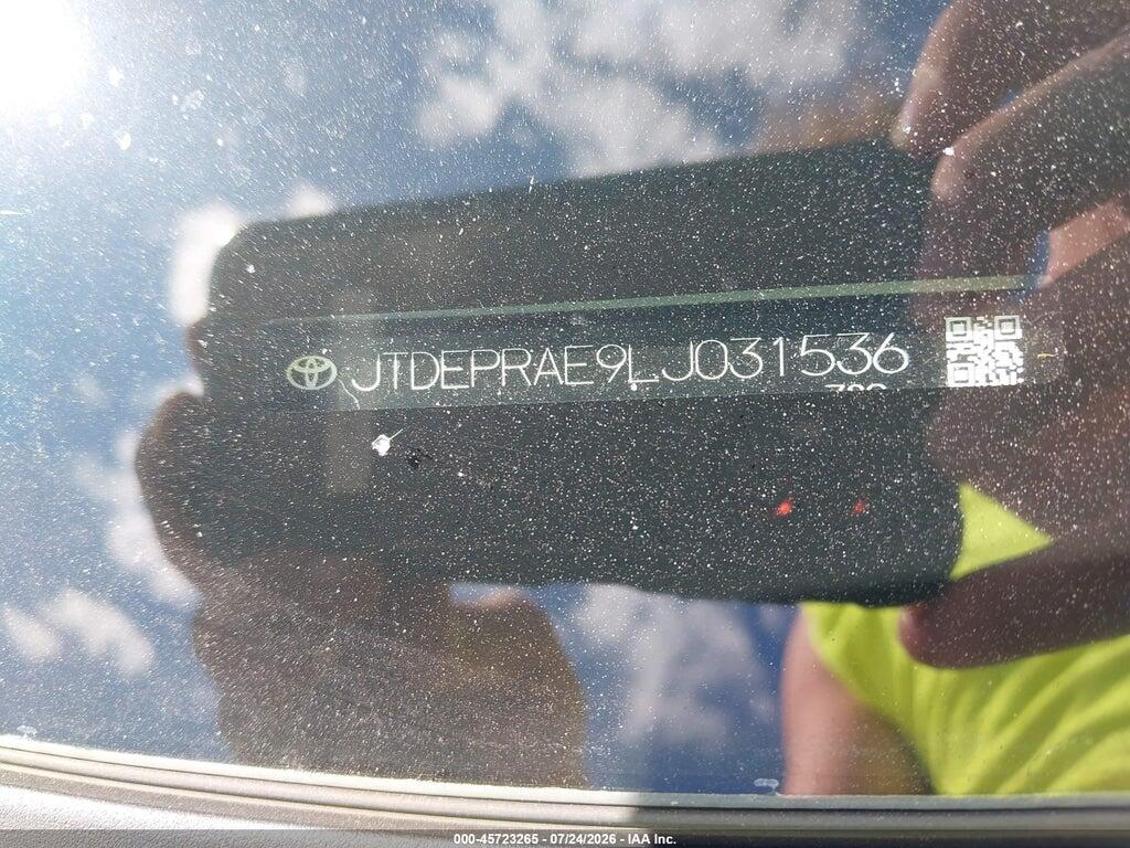 JTDEPRAE9LJ031536 2020 TOYOTA COROLLA photo no. 9