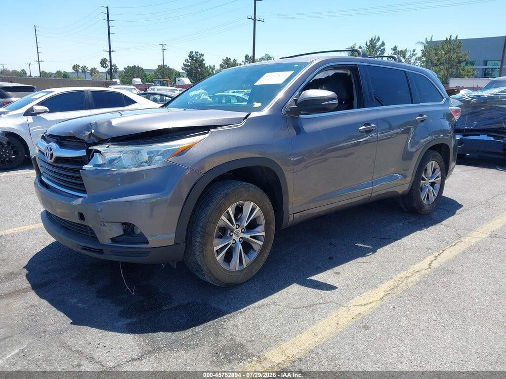 5TDZKRFH5FS050207 2015 TOYOTA HIGHLANDER photo no. 2