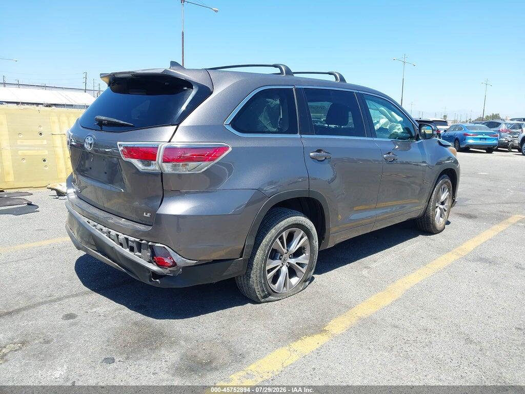 5TDZKRFH5FS050207 2015 TOYOTA HIGHLANDER photo no. 4