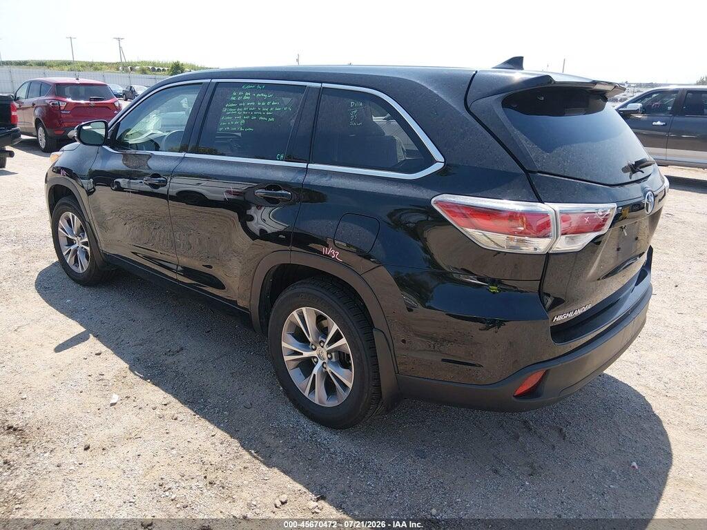 5TDBKRFH5FS145738 2015 TOYOTA HIGHLANDER photo no. 3