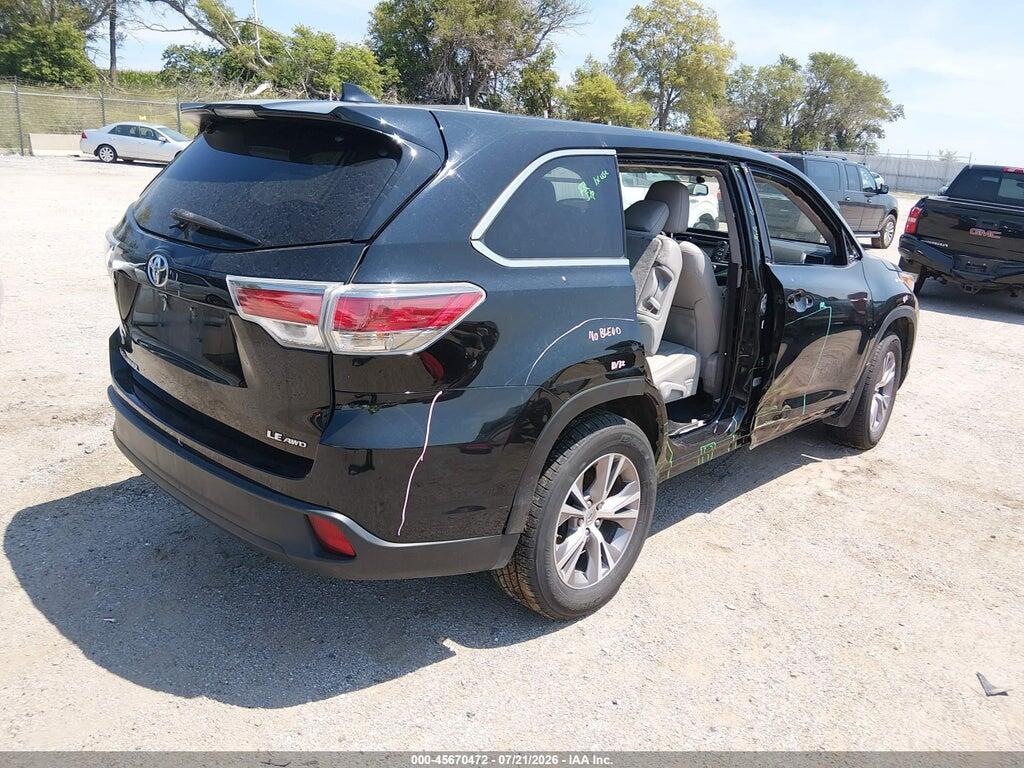 5TDBKRFH5FS145738 2015 TOYOTA HIGHLANDER photo no. 4