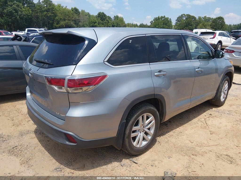 5TDBKRFH3FS095762 2015 TOYOTA HIGHLANDER photo no. 4