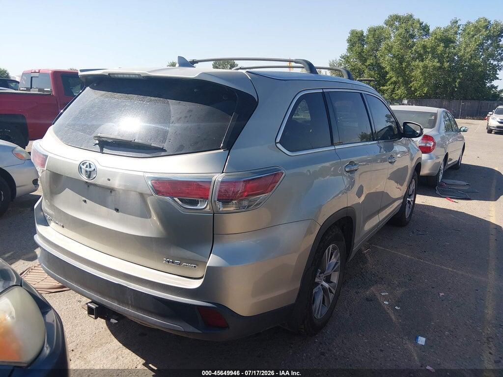 5TDJKRFH2FS198960 2015 TOYOTA HIGHLANDER photo no. 4