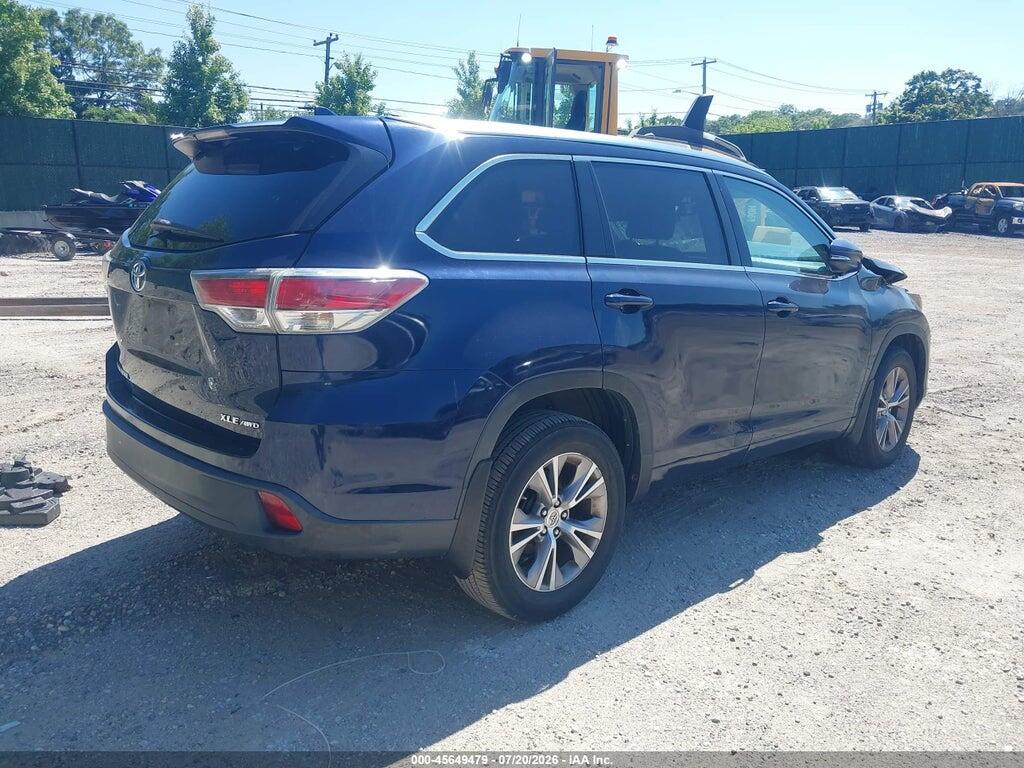 5TDJKRFH9FS073230 2015 TOYOTA HIGHLANDER photo no. 4