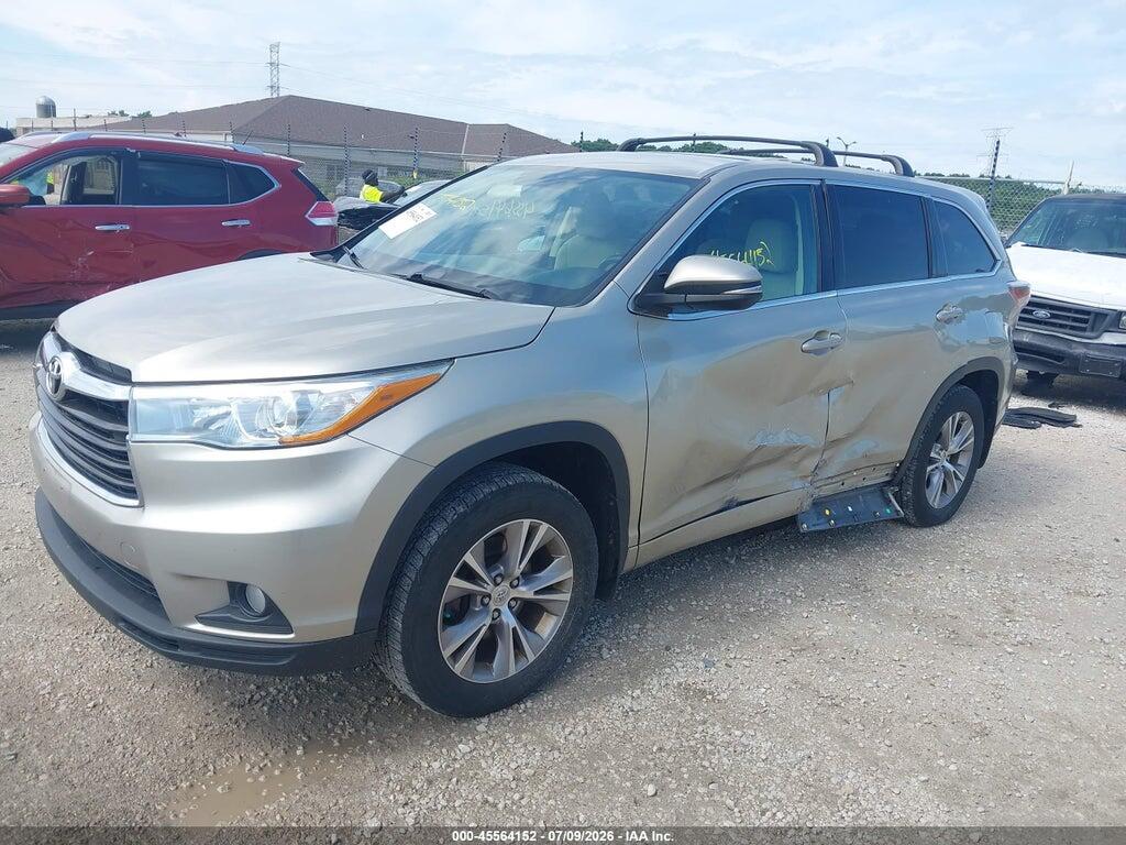 5TDBKRFH6FS204571 2015 TOYOTA HIGHLANDER photo no. 2