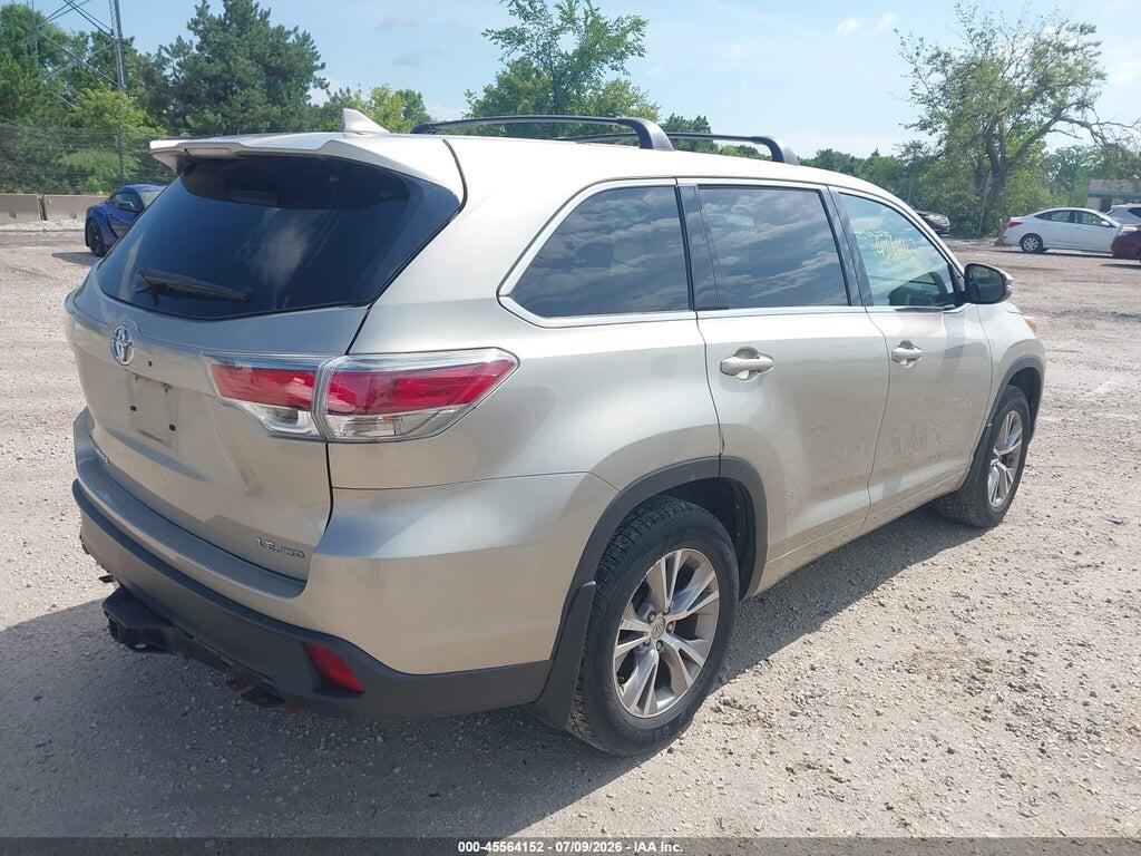 5TDBKRFH6FS204571 2015 TOYOTA HIGHLANDER photo no. 4
