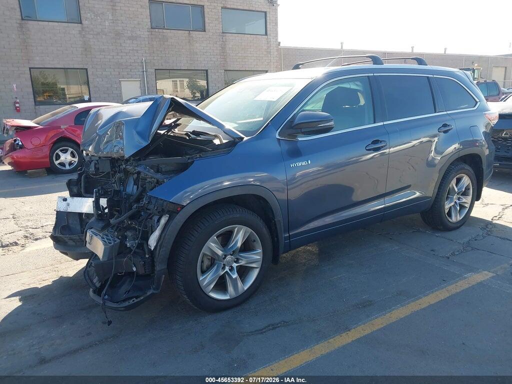 5TDDCRFH7FS009049 2015 TOYOTA HIGHLANDER HYBRID photo no. 2