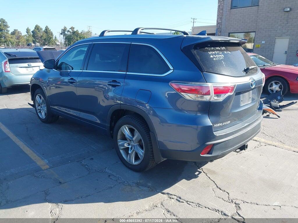5TDDCRFH7FS009049 2015 TOYOTA HIGHLANDER HYBRID photo no. 3