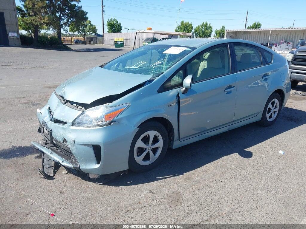JTDKN3DU5F1963052 2015 TOYOTA PRIUS photo no. 2