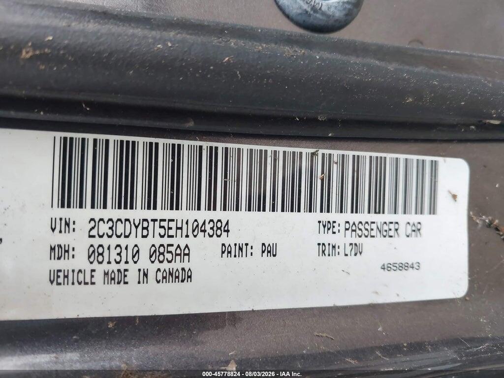 2C3CDYBT5EH104384 2014 DODGE CHALLENGER photo no. 9
