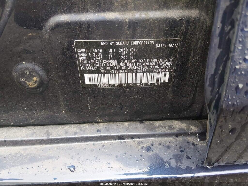 4S3BNAF68J3016975 2018 SUBARU LEGACY photo no. 9
