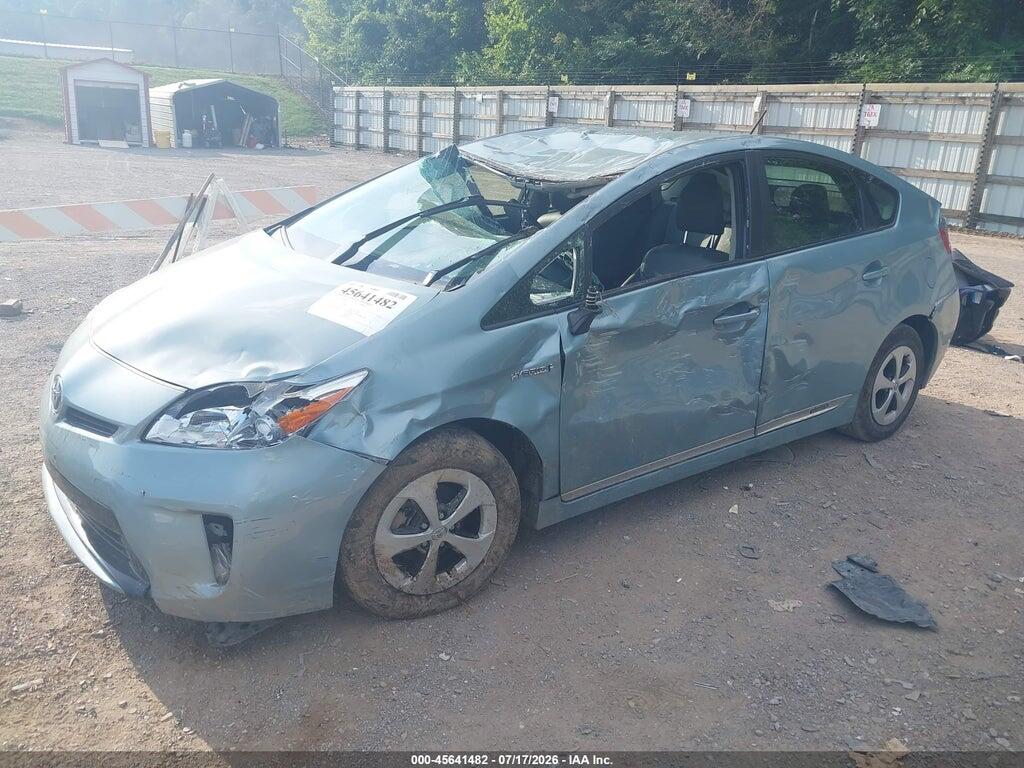 JTDKN3DU3F1927084 2015 TOYOTA PRIUS photo no. 2