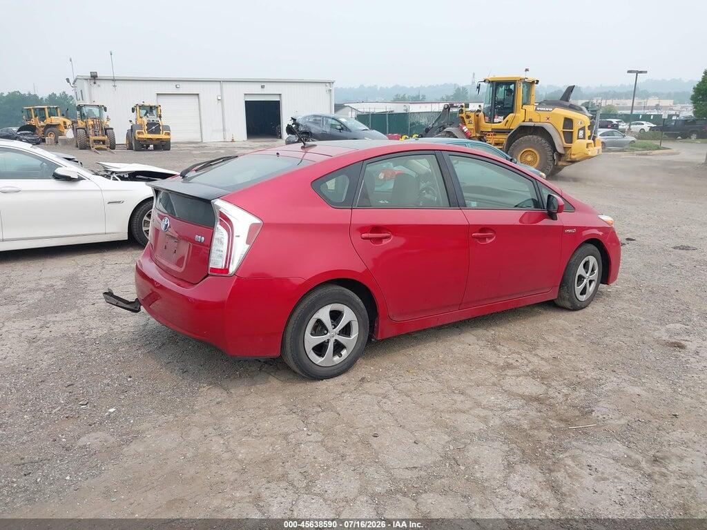 JTDKN3DU8F1893692 2015 TOYOTA PRIUS photo no. 4