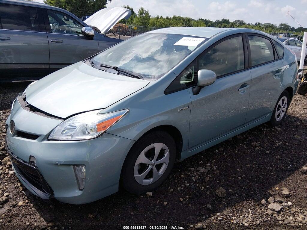 JTDKN3DUXF1932041 2015 TOYOTA PRIUS photo no. 2