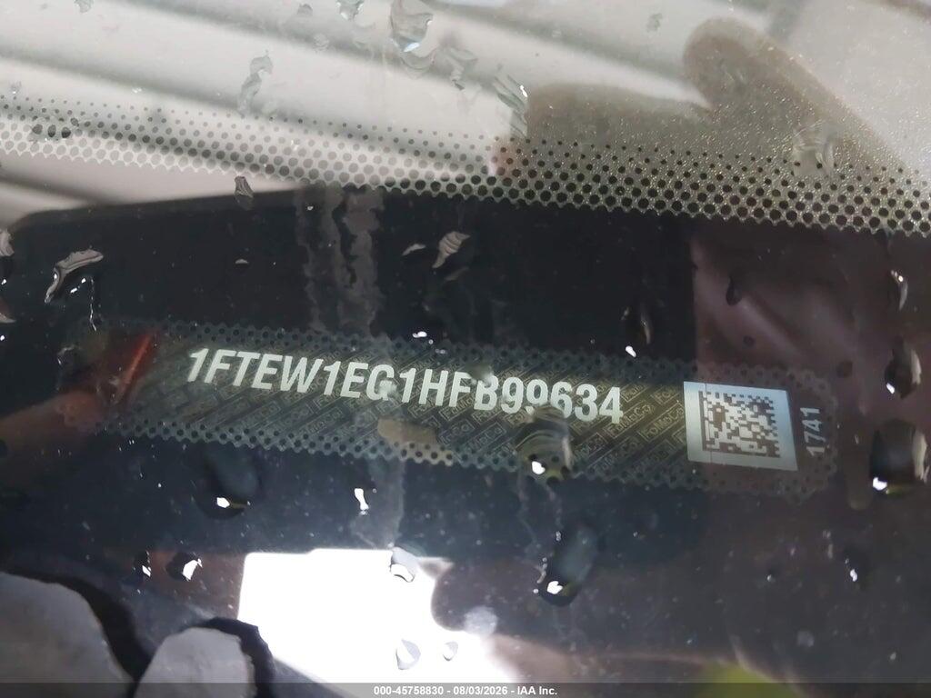 1FTEW1EG1HFB99634 2017 FORD F-150 photo no. 9