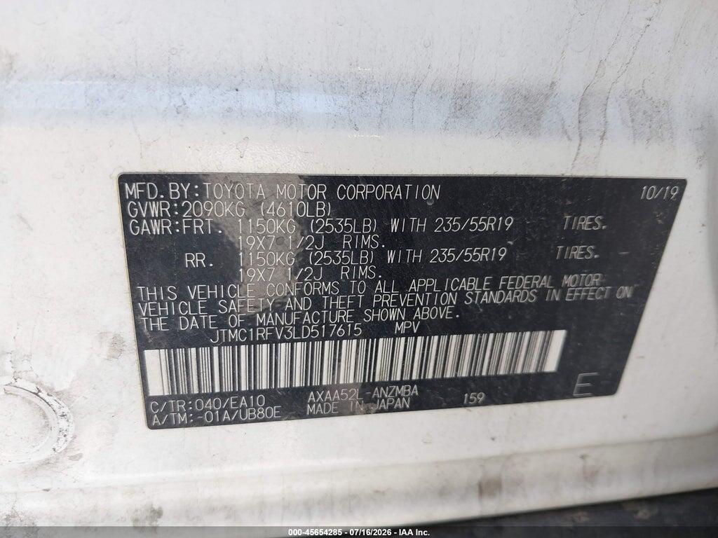 JTMC1RFV3LD517615 2020 TOYOTA RAV4 photo no. 9