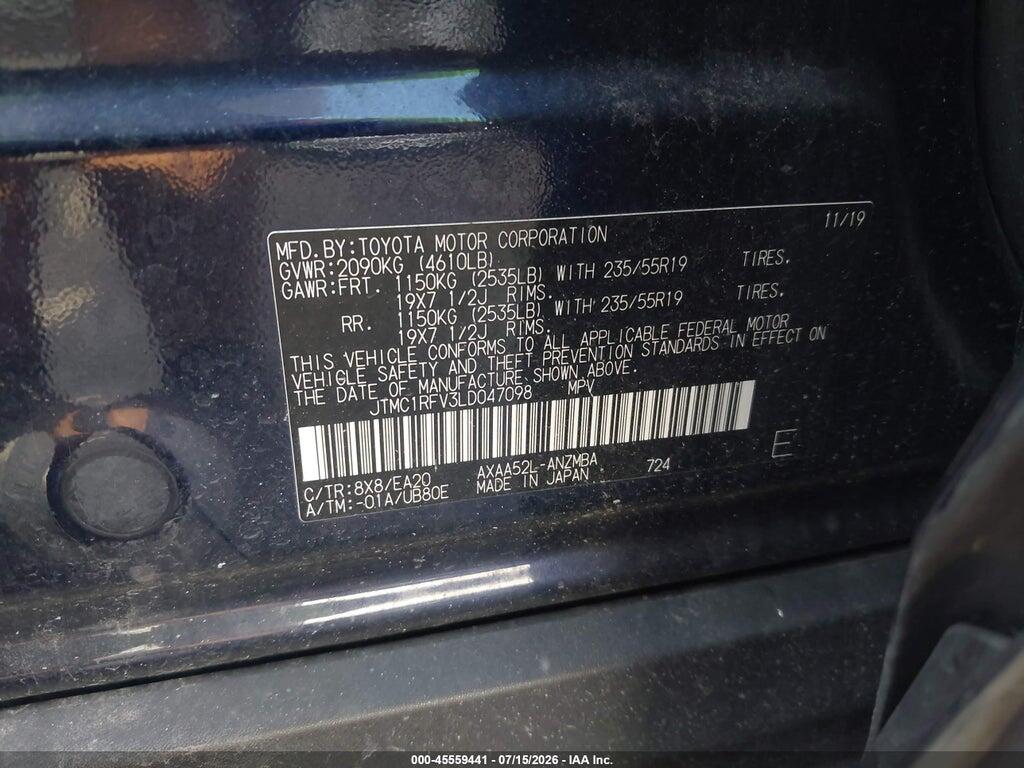 JTMC1RFV3LD047098 2020 TOYOTA RAV4 photo no. 9