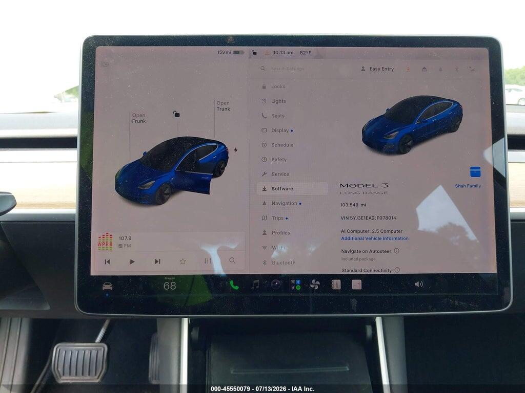 5YJ3E1EA2JF078014 2018 TESLA MODEL 3 photo no. 7