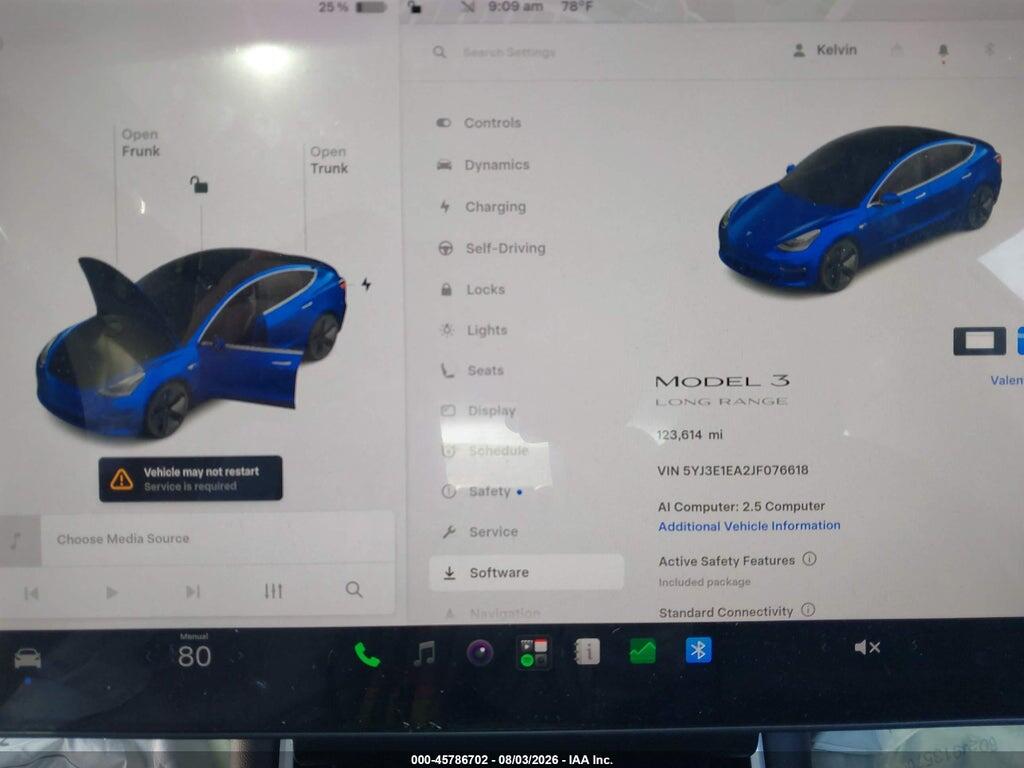 5YJ3E1EA2JF076618 2018 TESLA MODEL 3 photo no. 7