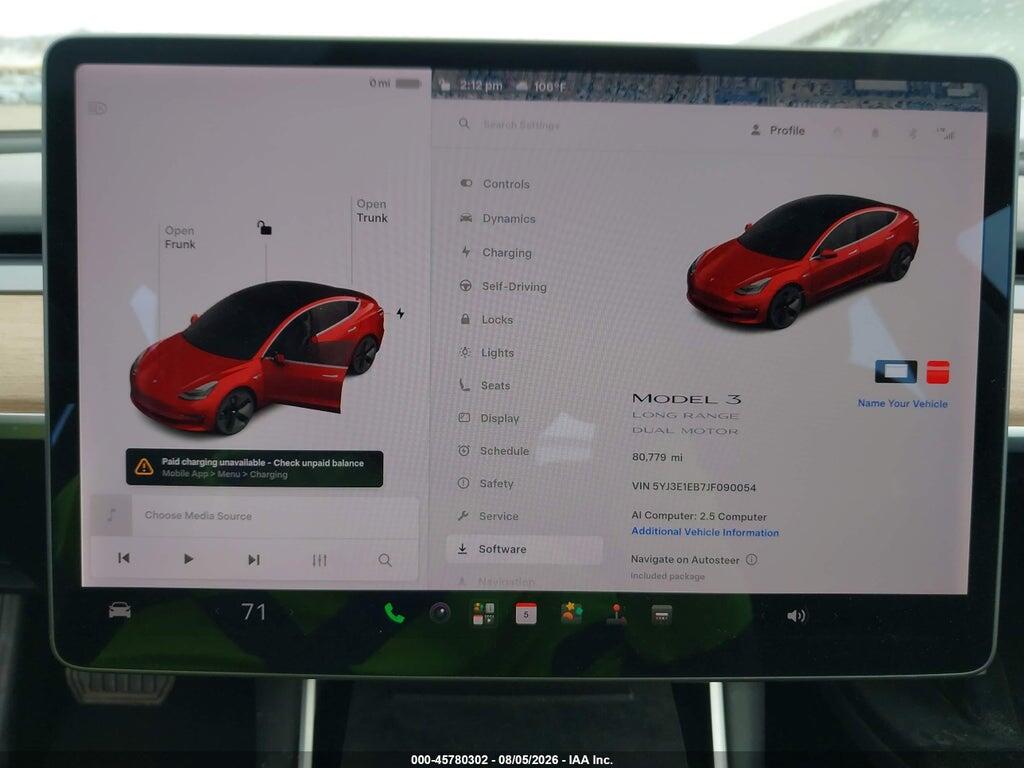 5YJ3E1EB7JF090054 2018 TESLA MODEL 3 photo no. 7
