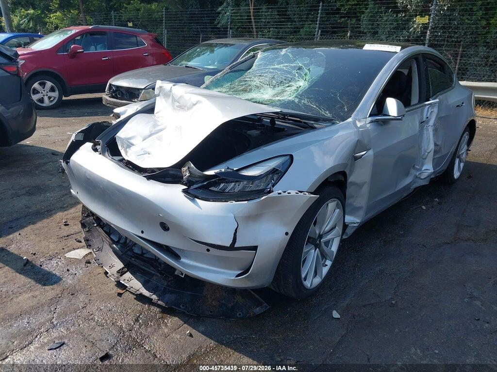 5YJ3E1EA5JF031107 2018 TESLA MODEL 3 photo no. 2