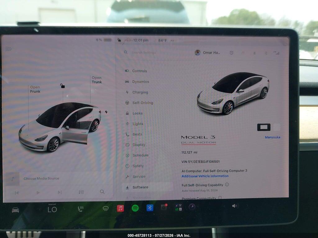 5YJ3E1EB0JF106501 2018 TESLA MODEL 3 photo no. 7