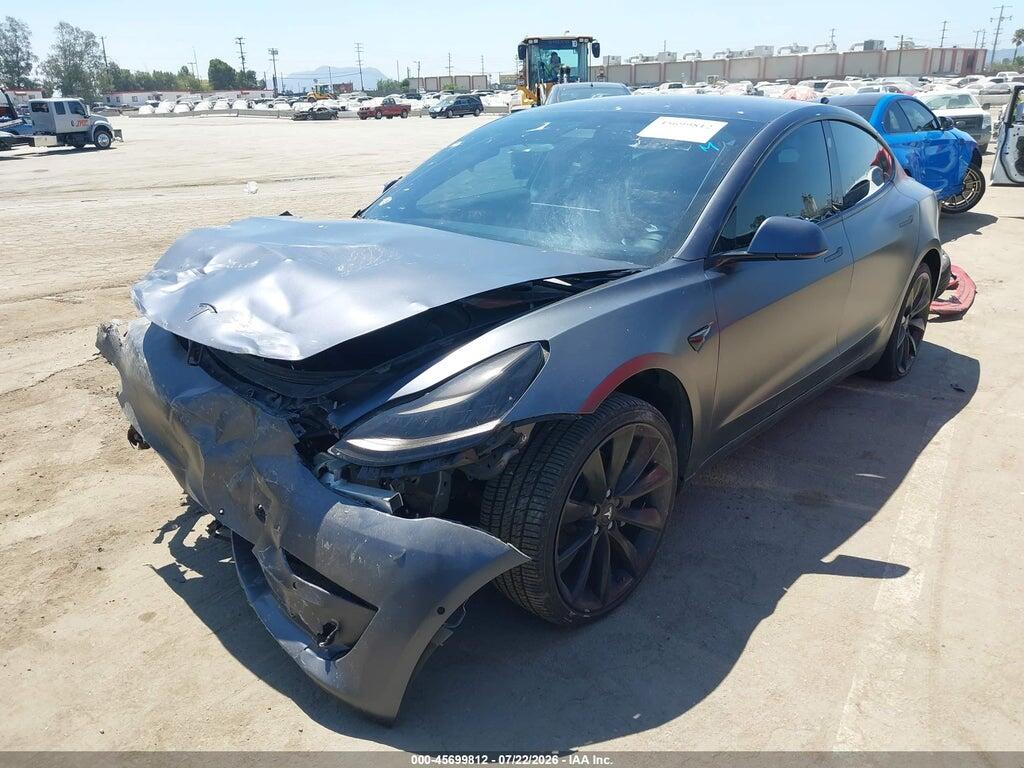 5YJ3E1EA7JF025700 2018 TESLA MODEL 3 photo no. 2