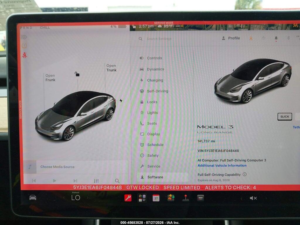 5YJ3E1EA6JF048448 2018 TESLA MODEL 3 photo no. 7