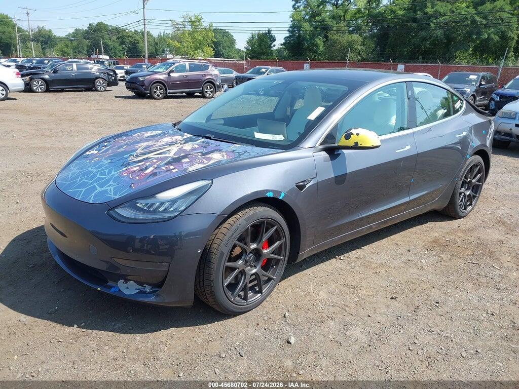 5YJ3E1EB7JF079930 2018 TESLA MODEL 3 photo no. 2