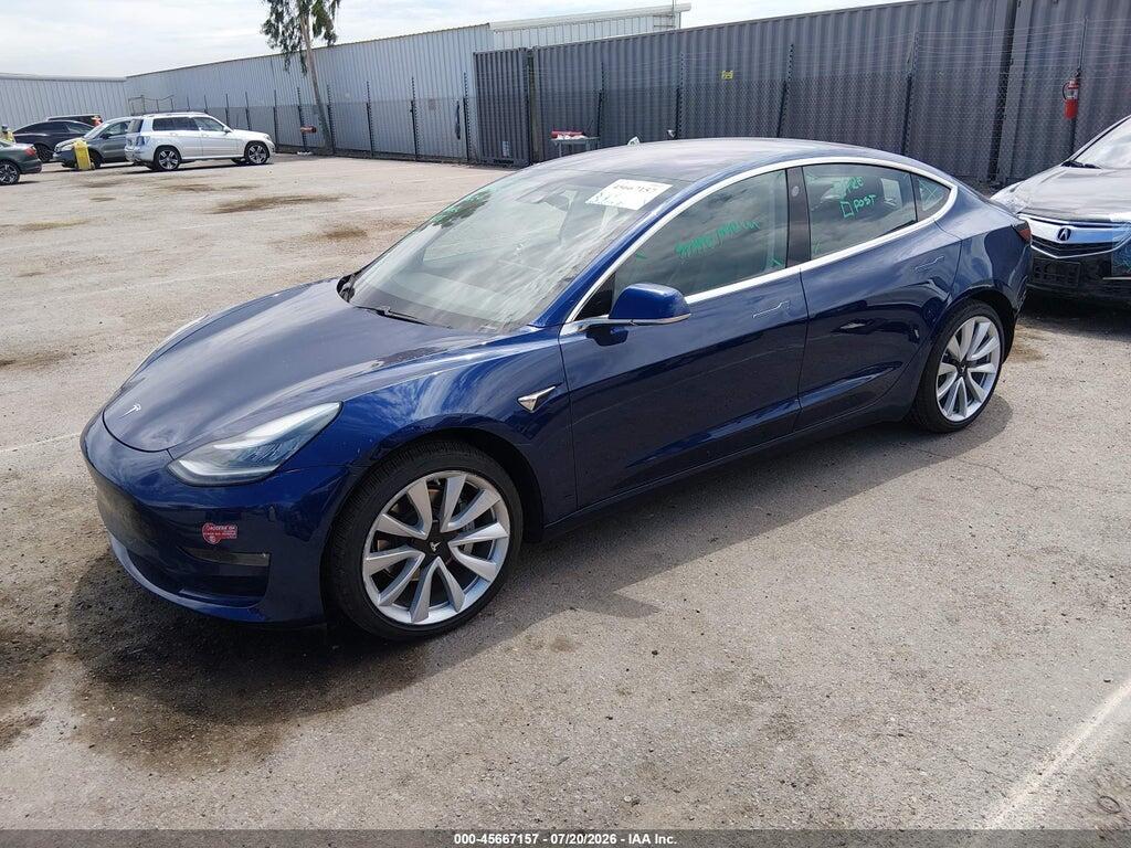 5YJ3E1EA4JF033382 2018 TESLA MODEL 3 photo no. 2