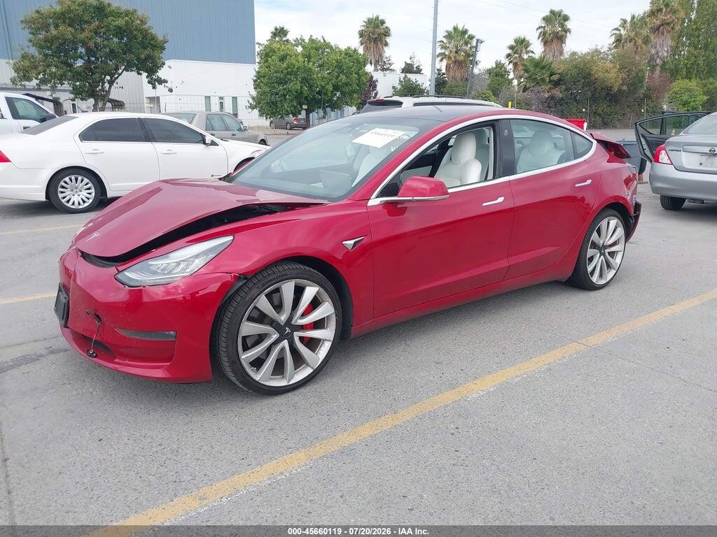 5YJ3E1EBXJF079940 2018 TESLA MODEL 3 photo no. 2