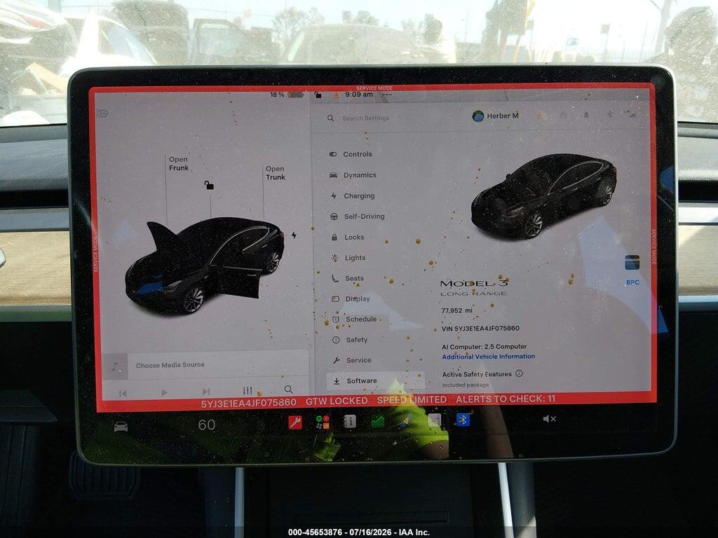 5YJ3E1EA4JF075860 2018 TESLA MODEL 3 photo no. 7