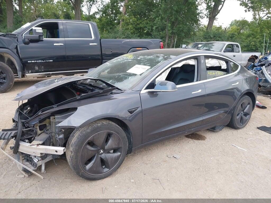 5YJ3E1EB6JF119463 2018 TESLA MODEL 3 photo no. 2