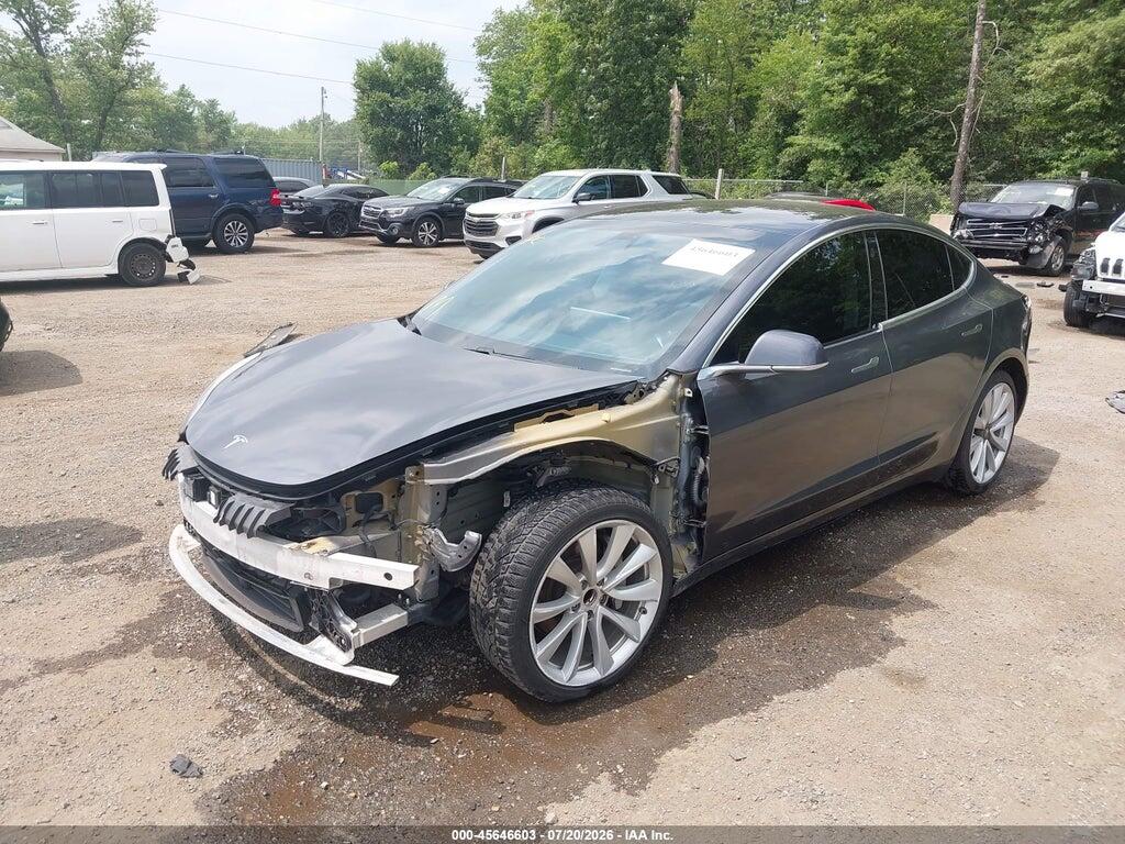 5YJ3E1EA7JF163009 2018 TESLA MODEL 3 photo no. 2