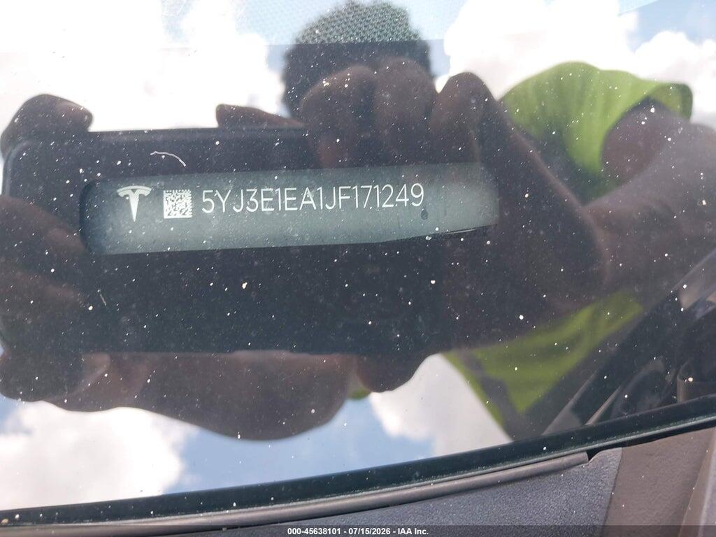 5YJ3E1EA1JF171249 2018 TESLA MODEL 3 photo no. 9